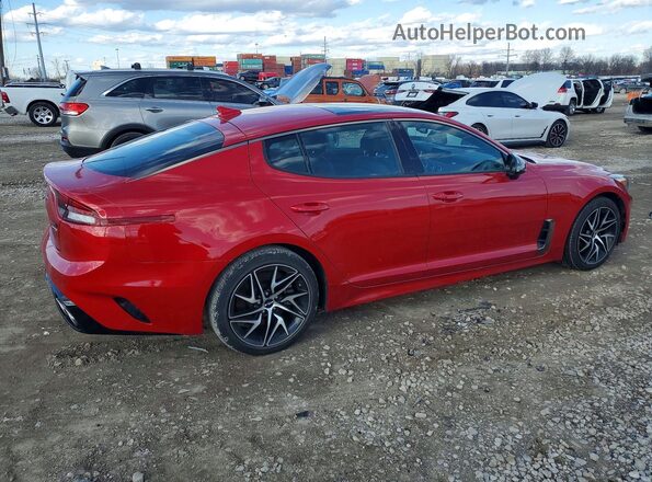 KNAE35LD1N6109495 2022 KIA STINGER Red Tył prawy