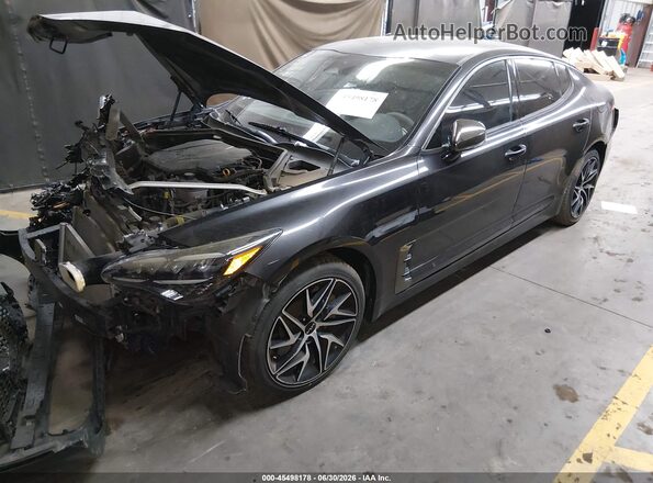 KNAE35LD5N6101030 2022 KIA STINGER Black Vista tres cuartos delantera izquierda