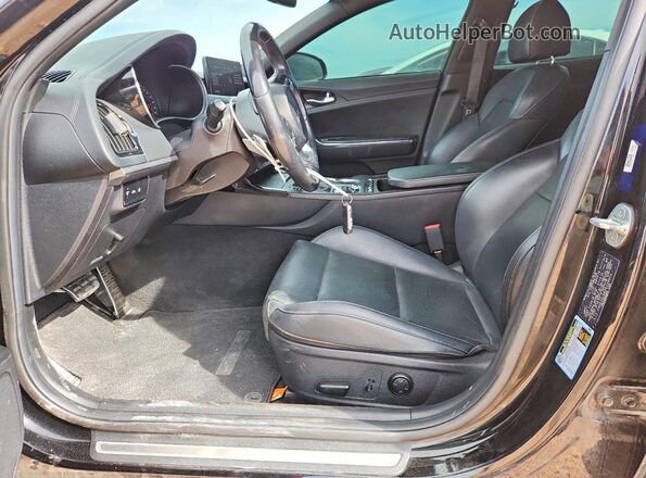 KNAE35LD6P6128403 2023 KIA STINGER Черный Вид салона спереди
