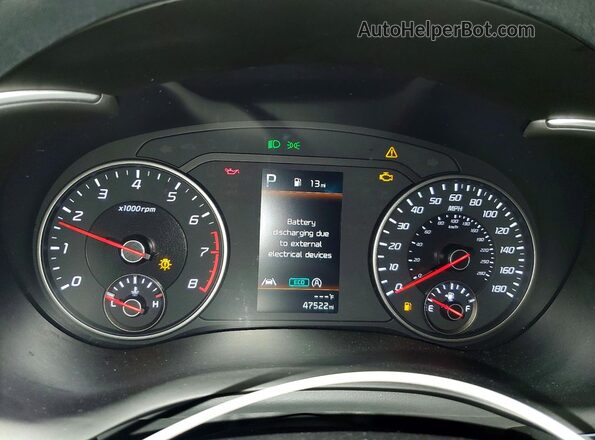 KNAE35LDXN6117918 2022 KIA STINGER Teal ხელსაწყოთა პანელის ხედი