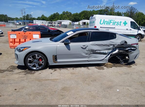 KNAE45LC0K6051654 2019 KIA STINGER Gray 