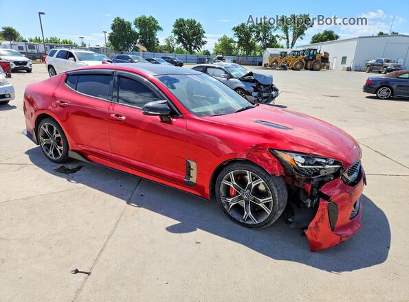 KNAE45LC0K6051895 2019 KIA STINGER Red Առջևի աջ