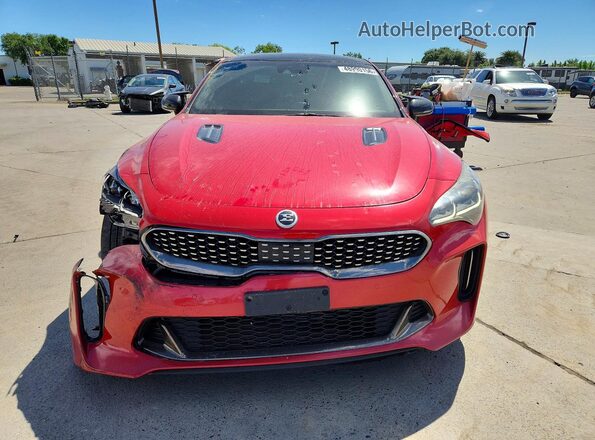KNAE45LC0K6051895 2019 KIA STINGER Red Դիմացի տեսք