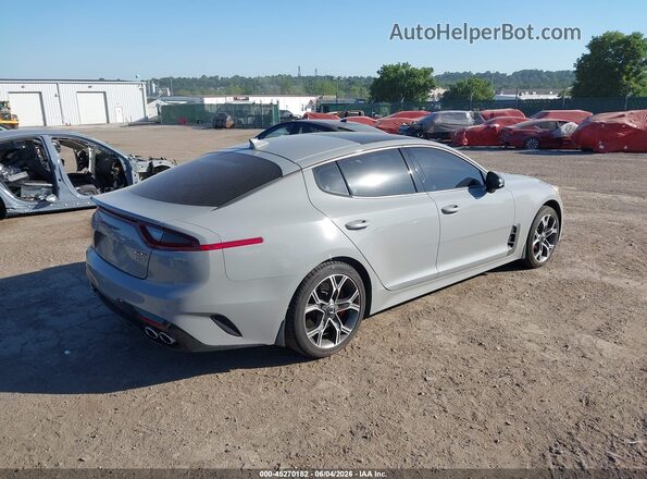 KNAE45LC1J6034702 2018 KIA STINGER Gray Задня права чверть