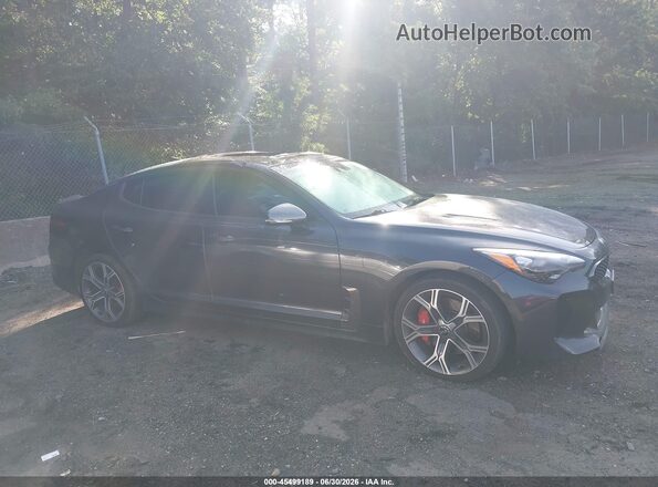 KNAE45LC1M6090241 2021 KIA STINGER Черный Вид задней части салона