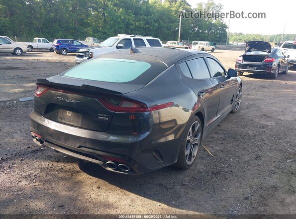 KNAE45LC1M6090241 2021 KIA STINGER Черный Задняя правая четверть