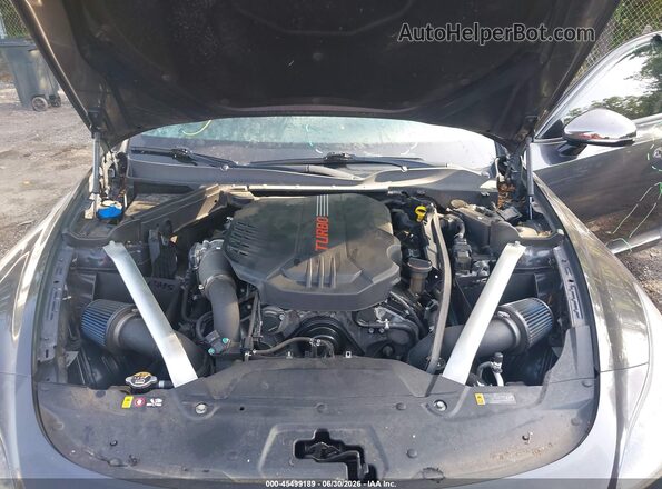 KNAE45LC1M6090241 2021 KIA STINGER Черный Вид сзади
