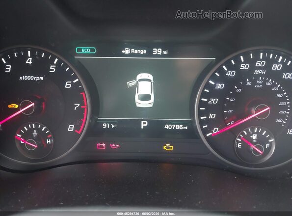 KNAE45LC2K6059920 2019 KIA STINGER Gray Widok tylnych siedzeń