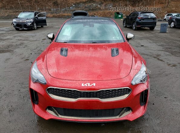 KNAE45LC2N6100471 2022 KIA STINGER Red 