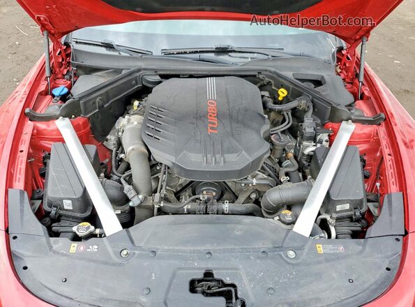 KNAE45LC2N6100471 2022 KIA STINGER Red 