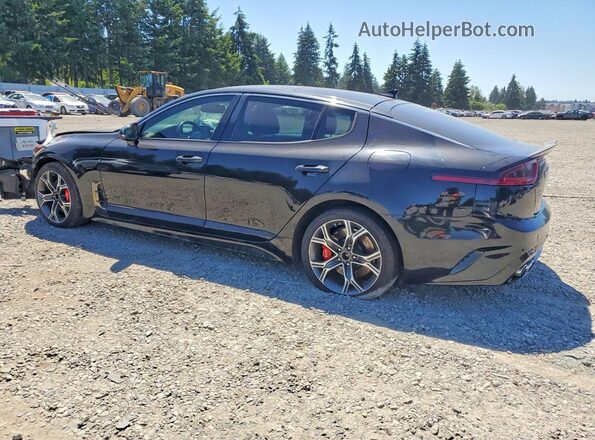 KNAE45LC3J6011826 2018 KIA STINGER Black Задня ліва чверть