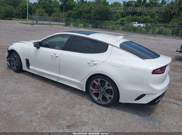 KNAE45LC3J6036788 2018 KIA STINGER White Trasero izquierdo
