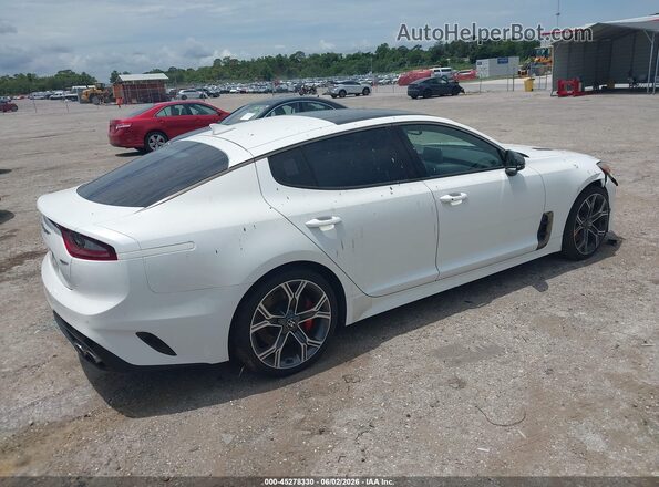 KNAE45LC3J6036788 2018 KIA STINGER White Trasero derecho