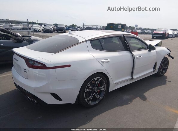 KNAE45LC4L6079720 2020 KIA STINGER White Trasero derecho