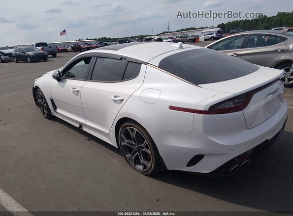 KNAE45LC4L6079720 2020 KIA STINGER White Trasero izquierdo