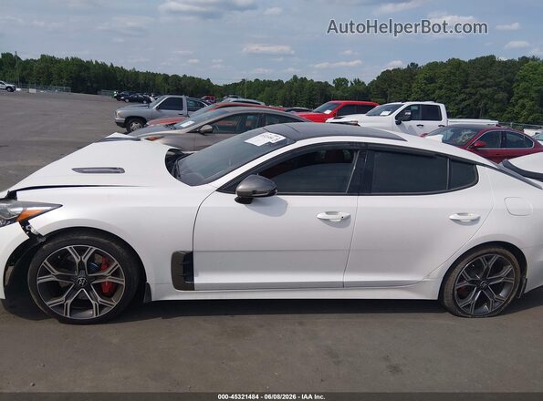 KNAE45LC4L6079720 2020 KIA STINGER White Vista interior de 360 grados