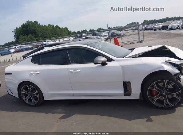 KNAE45LC4L6079720 2020 KIA STINGER White Vista interior trasera