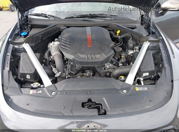 KNAE45LC4M6088452 2021 KIA STINGER Gray Вид ззаду