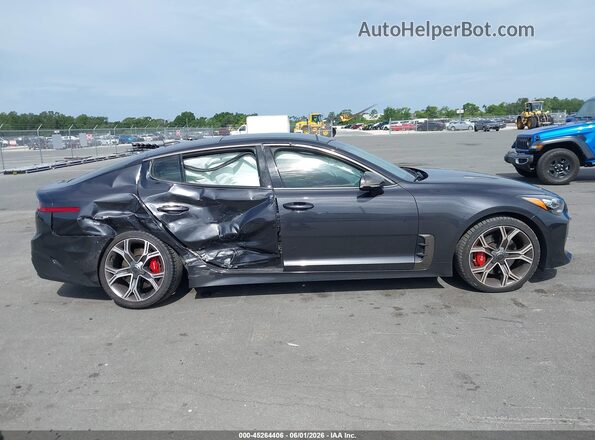 KNAE45LC4M6088452 2021 KIA STINGER Gray Вид задньої частини салону
