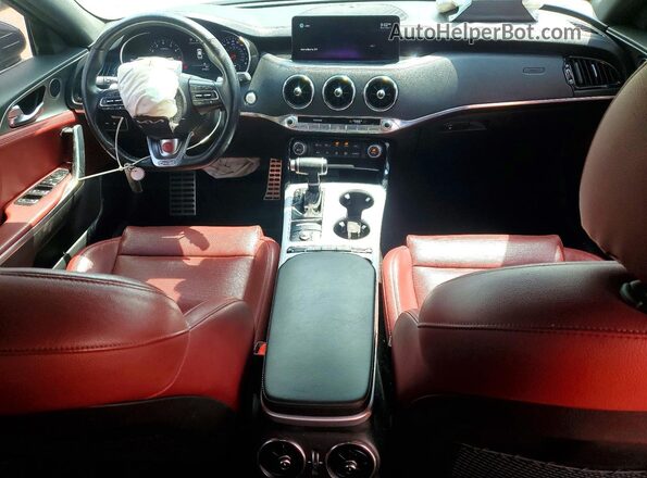 KNAE45LC4N6119863 2022 KIA STINGER Silver Առջևի վահանակի տեսք