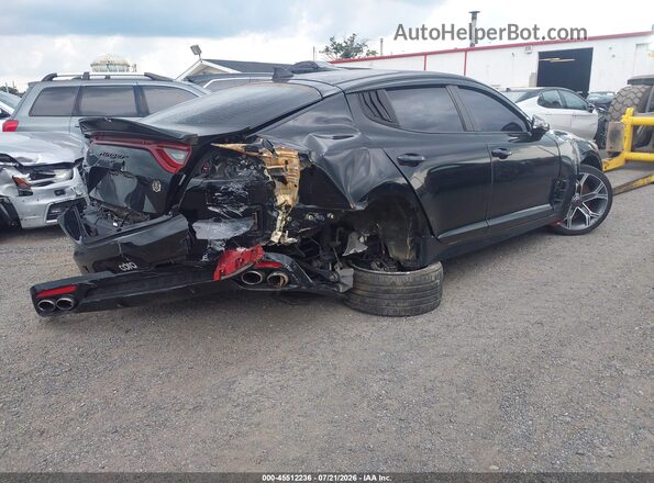 KNAE45LC5J6028529 2018 KIA STINGER Black Tył prawy