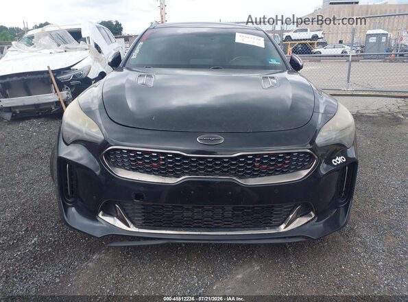 KNAE45LC5J6028529 2018 KIA STINGER Black Widok zestawu wskaźników