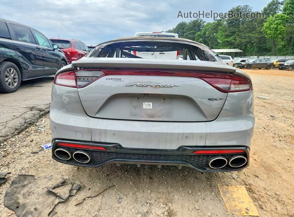 KNAE45LC6N6106449 2022 KIA STINGER Gray Widok z tyłu