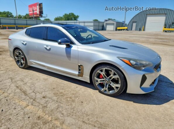 KNAE45LC7J6017967 2018 KIA STINGER Silver Przód prawy