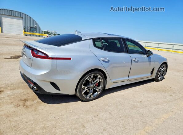 KNAE45LC7J6017967 2018 KIA STINGER Silver Tył prawy