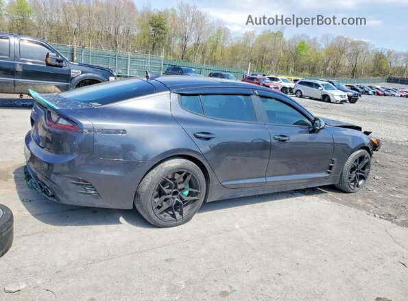 KNAE45LC8K6058593 2019 KIA STINGER Black Tył prawy