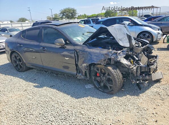 KNAE45LC8M6089474 2021 KIA STINGER Black წინა მარჯვენა