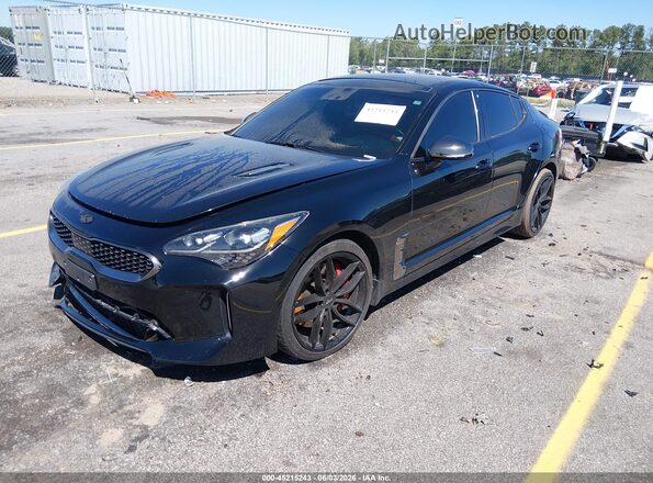 KNAE55LC0J6015698 2018 KIA STINGER Black Front left