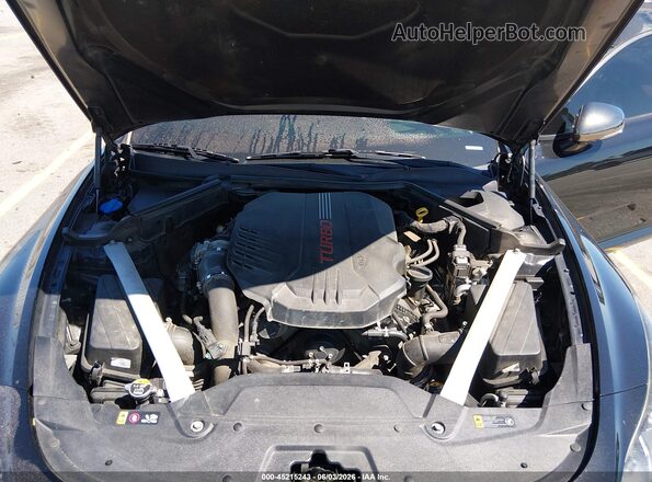 KNAE55LC0J6015698 2018 KIA STINGER Black Rear view