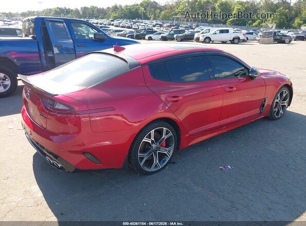 KNAE55LC0J6017385 2018 KIA STINGER Red Rear right