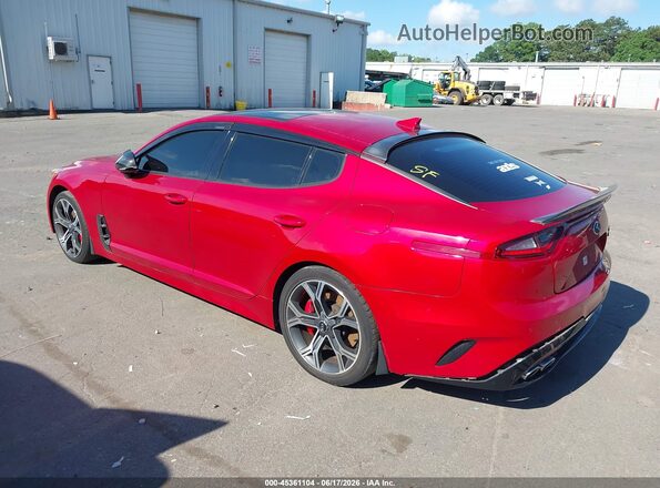 KNAE55LC0J6017385 2018 KIA STINGER Red Rear left