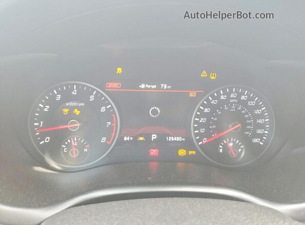 KNAE55LC1J6017721 2018 KIA STINGER Red Vista del cuadro de instrumentos