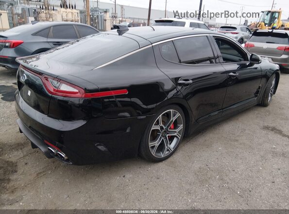 KNAE55LC1K6059906 2019 KIA STINGER Black Задня права чверть