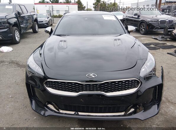 KNAE55LC1K6059906 2019 KIA STINGER Black Вид щитка приладів