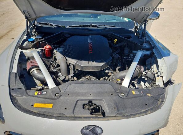 KNAE55LC2K6056514 2019 KIA STINGER Gray Rear interior view