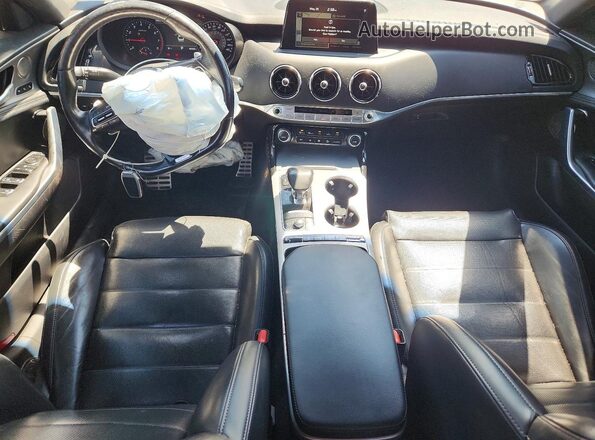KNAE55LC2K6056514 2019 KIA STINGER Gray Dashboard view