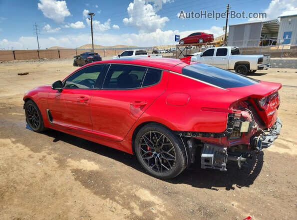 KNAE55LC3J6018837 2018 KIA STINGER Red უკანა მარცხენა