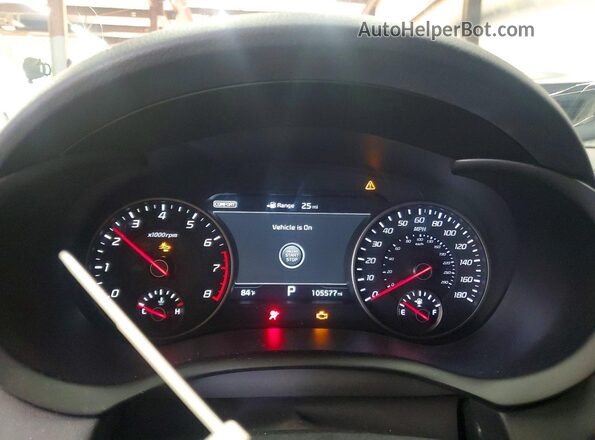 KNAE55LC5L6074037 2020 KIA STINGER Gray Սարքավորումների վահանակի տեսք