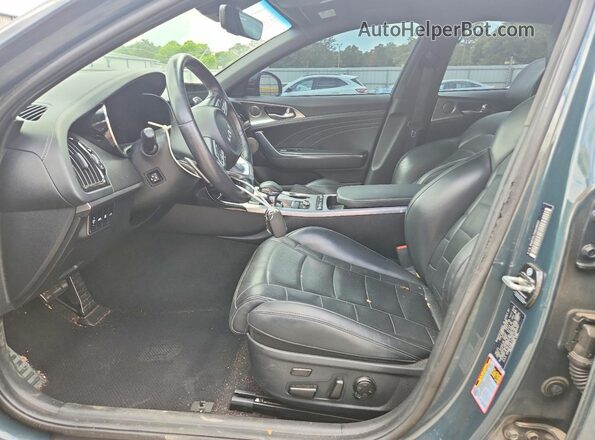 KNAE55LC5N6108397 2022 KIA STINGER Gray Widok wnętrza z przodu