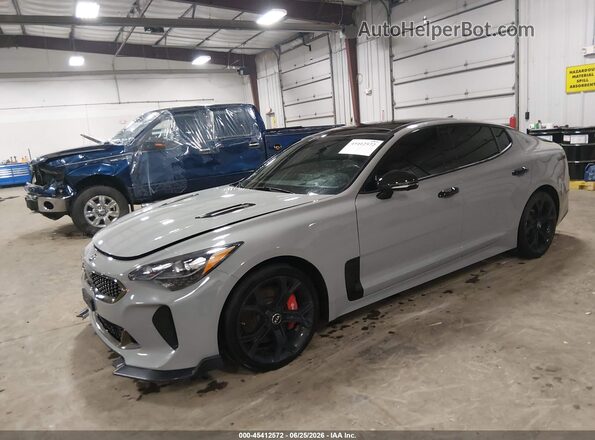 KNAE55LC7L6073875 2020 KIA STINGER Gray Front left