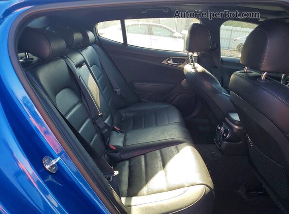 KNAE55LC8K6054525 2019 KIA STINGER Синий Вид задних сидений
