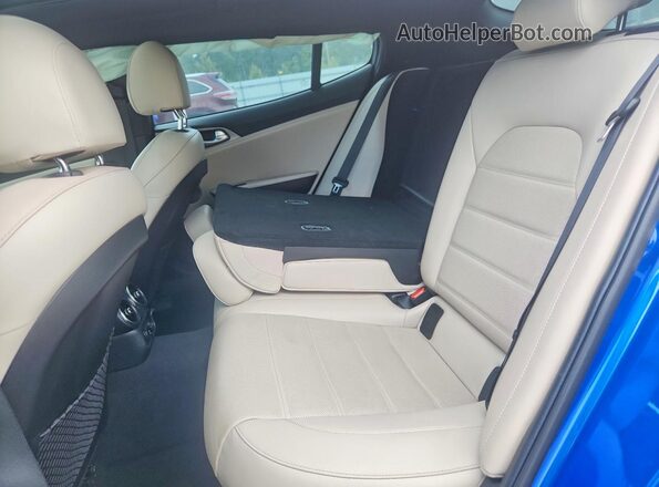 KNAE55LC9J6028708 2018 KIA STINGER Синий Вид задних сидений