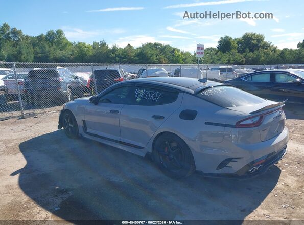 KNAE55LC9J6030488 2018 KIA STINGER Gray Rear left