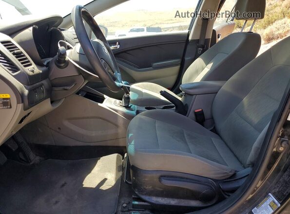 KNAFK4A61G5486438 2016 KIA FORTE Black Vista interior delantera