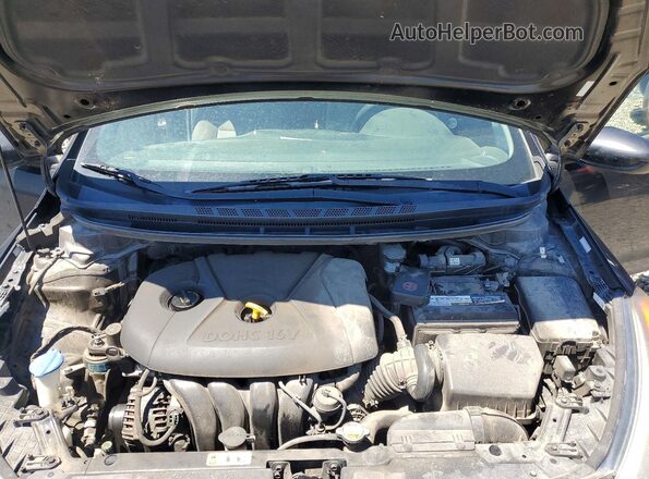 KNAFK4A61G5486438 2016 KIA FORTE Black Vista interior trasera