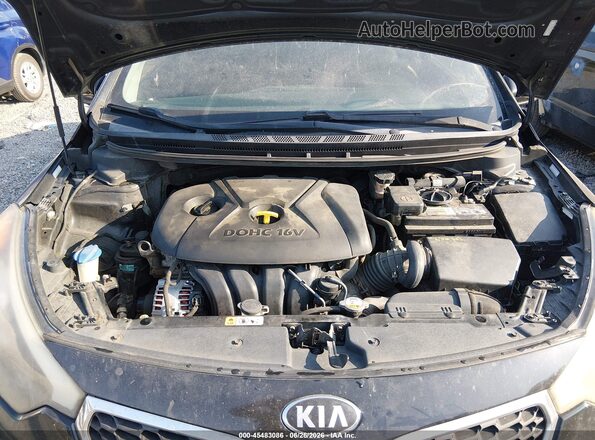 KNAFK4A62G5438835 2016 KIA FORTE Black Հետևի տեսք
